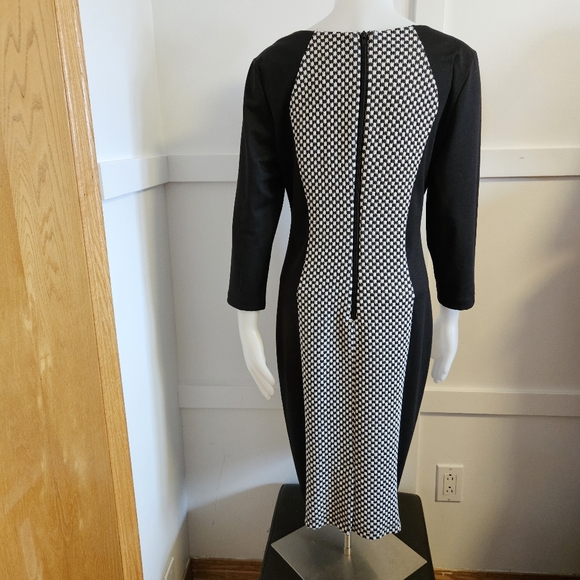 Black and White Checkered Dress L - Picture 13 of 15